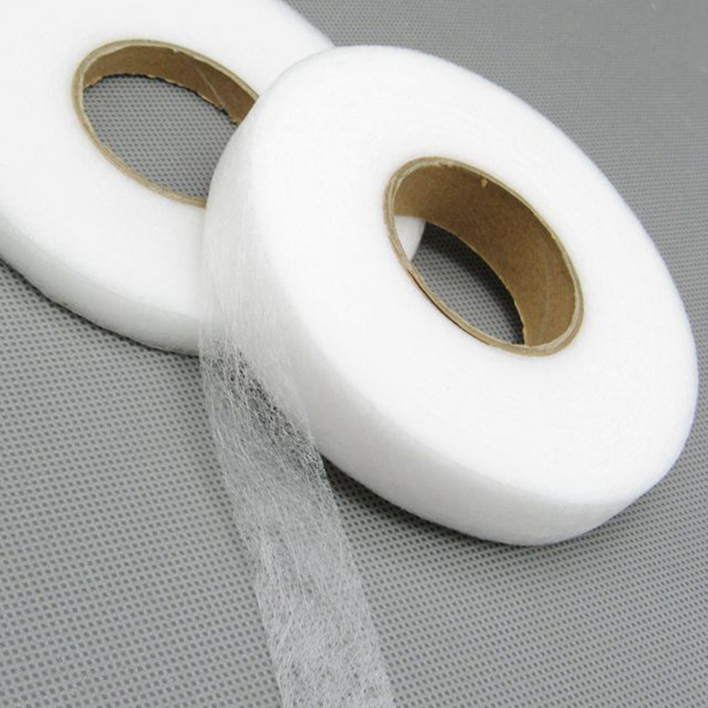 Hem Tape Fusible - 4 Rollen Dubbelzijdige Kleeffilm Zoomtape Wit