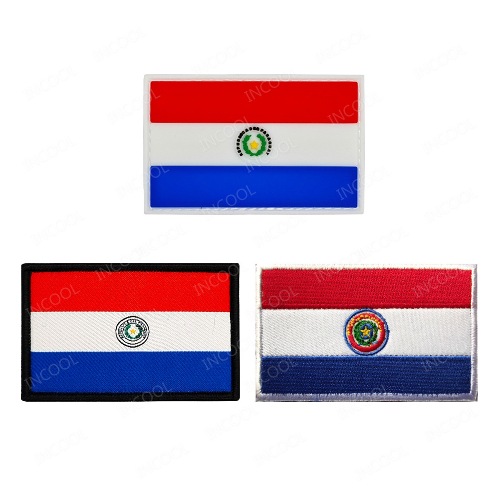 Paraguay vlag geborduurde patc - Velcro Sew On recensie en prijs