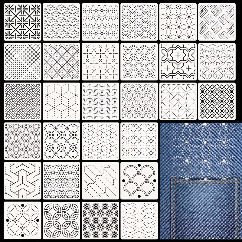 30 stuks borduursjablonen DIY  - Sewing Expert recensie en prijs