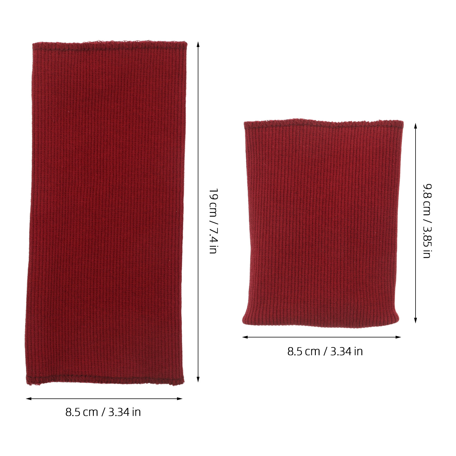 1 paar donkerrode geribbelde g - Sewing In Textile recensie en prijs